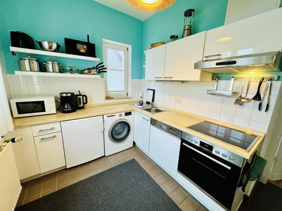 Bootshaus/ Holzdeck Apartment Rostock Bagian luar foto